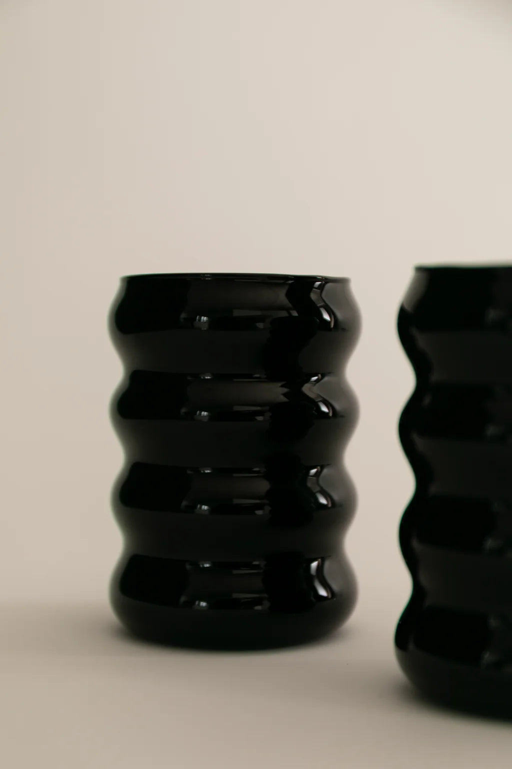 Opaque Ripple Cup Set (Onyx)