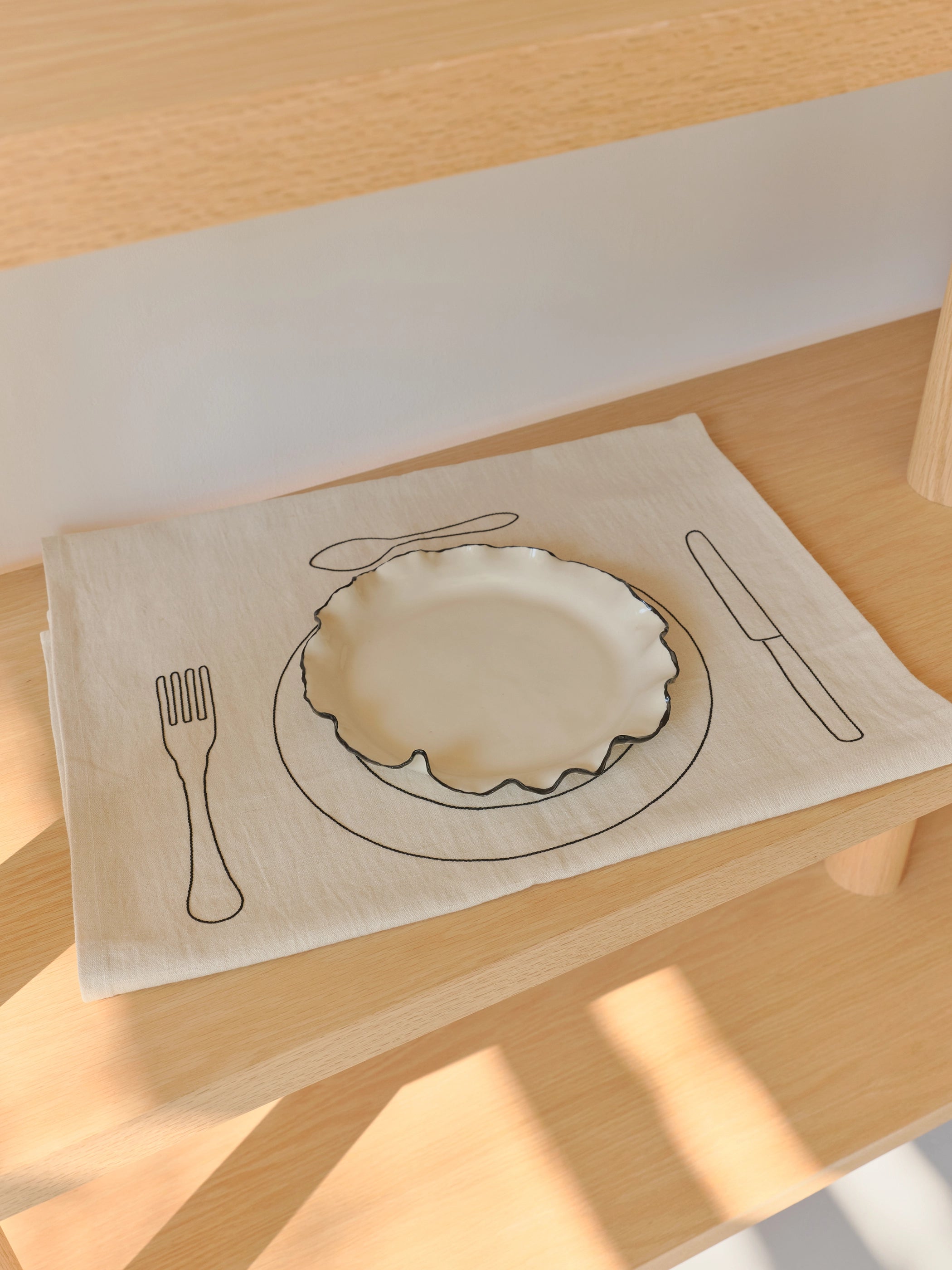 Minimaliste Duo Placemat (Black)