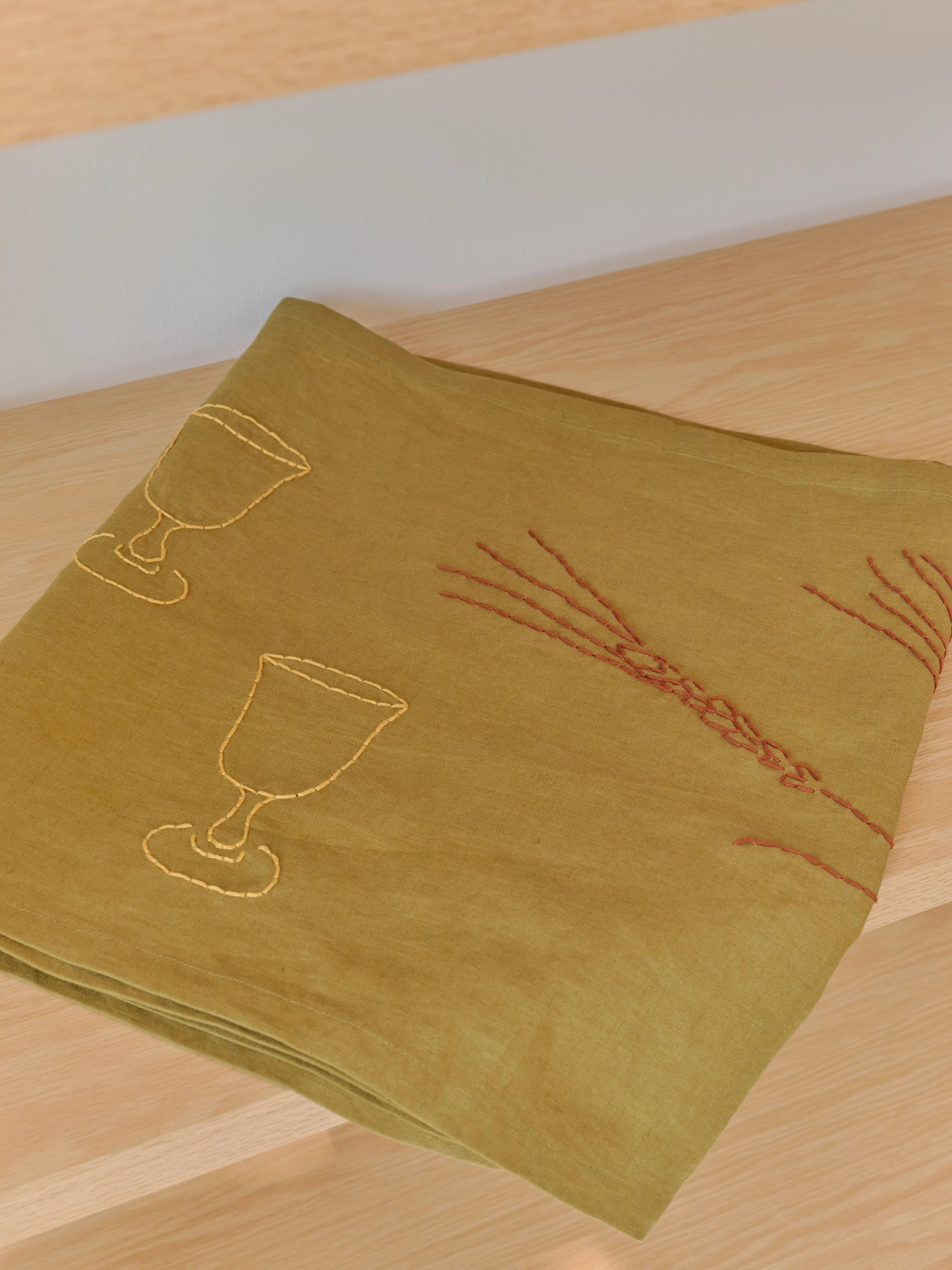 Fall Runner Custom Green Table Runner