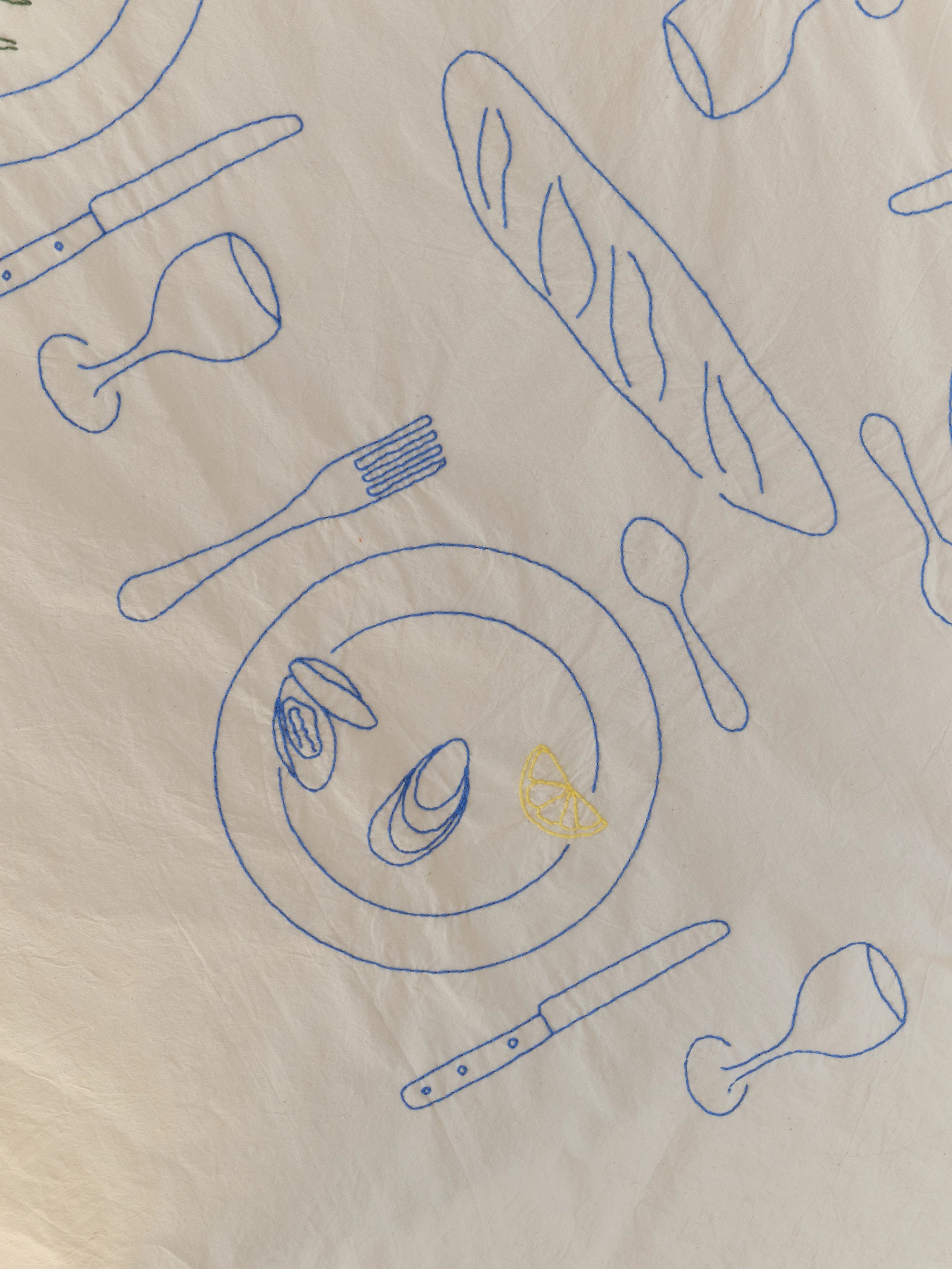 Repas du Bistrot Tablecloth for 6