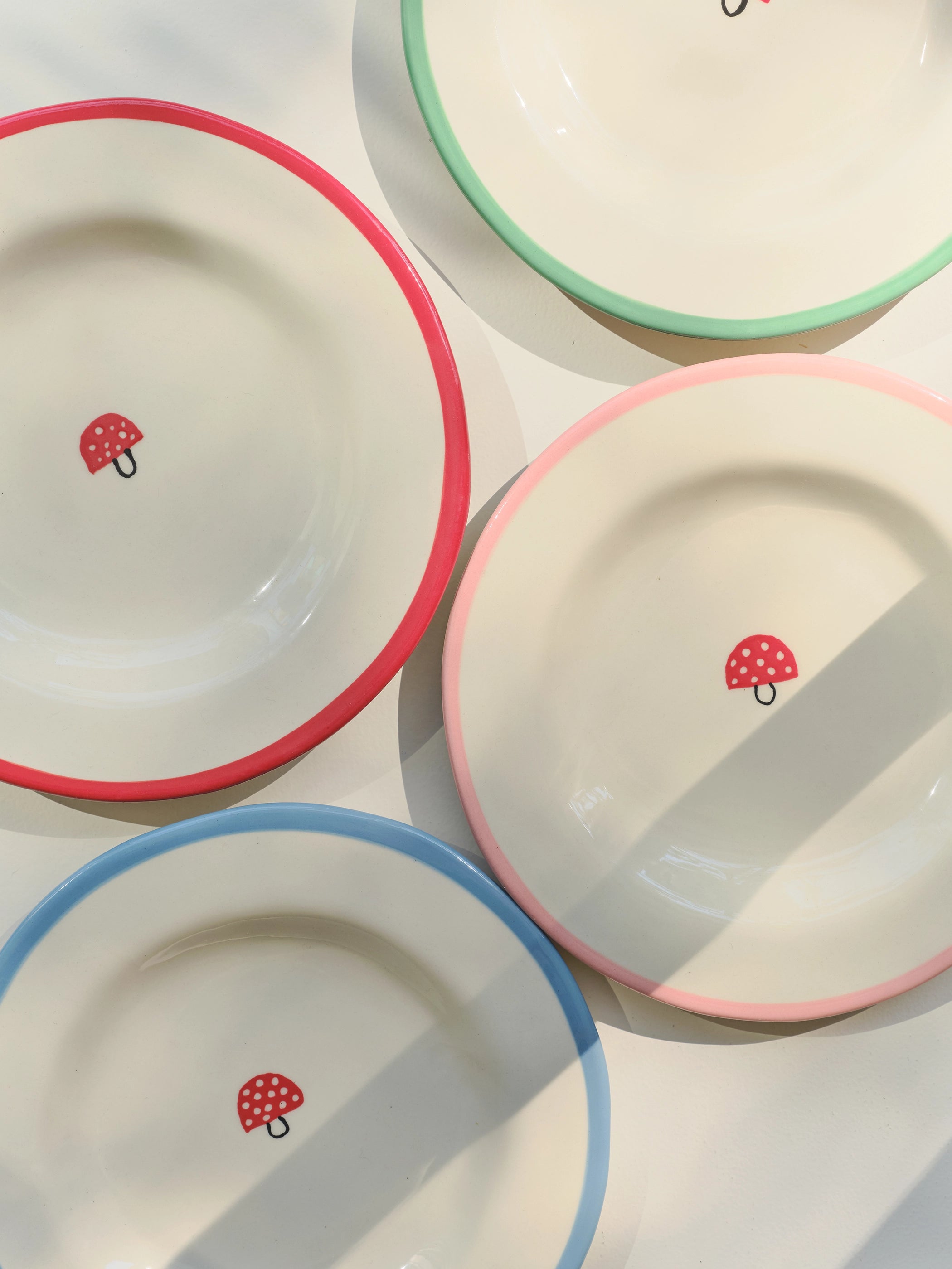 Mushroom Dessert Plate (Set of 4)