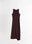 Twisted Hem Dress (Dark Cherry)