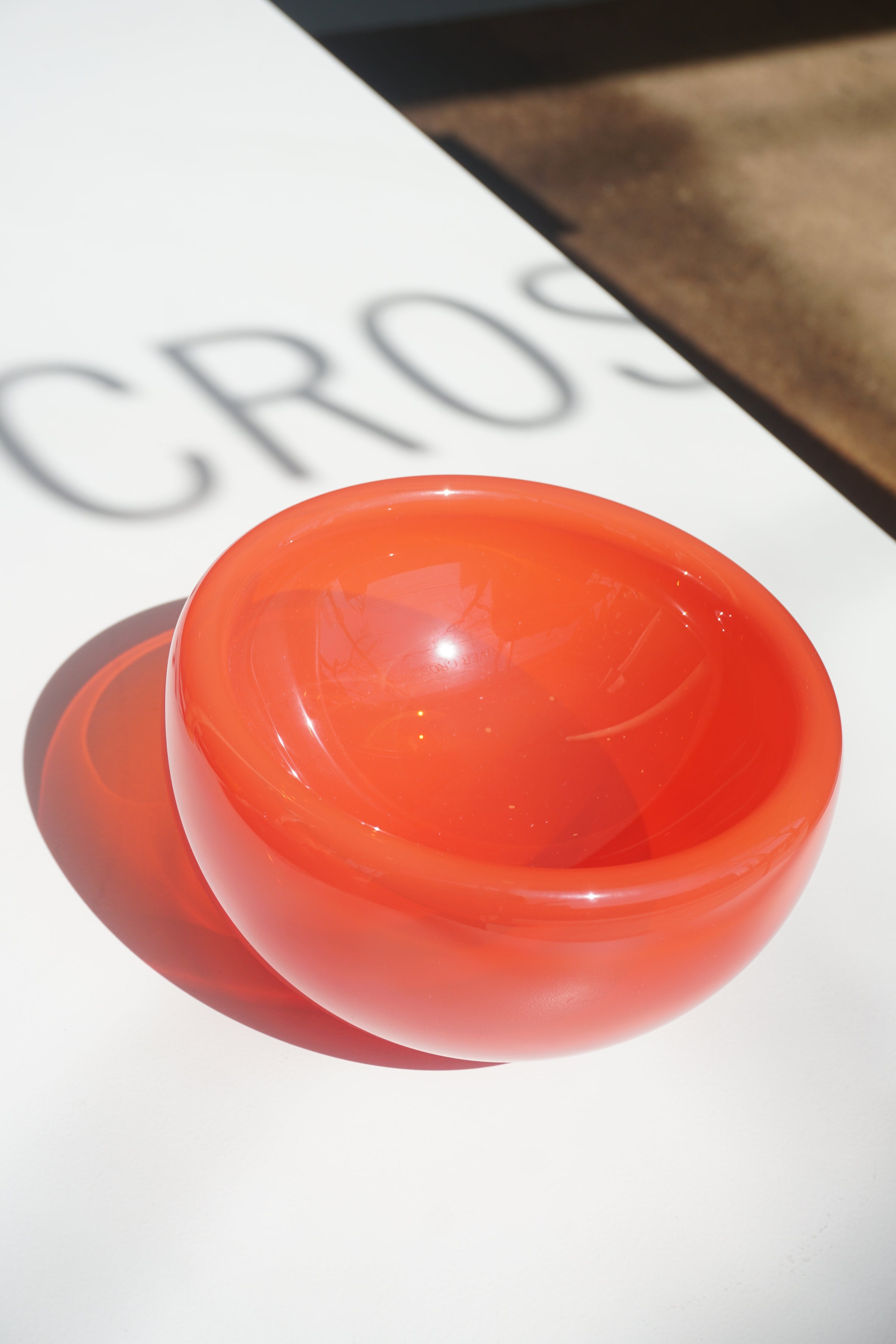 Large Glass Bowl (Red)