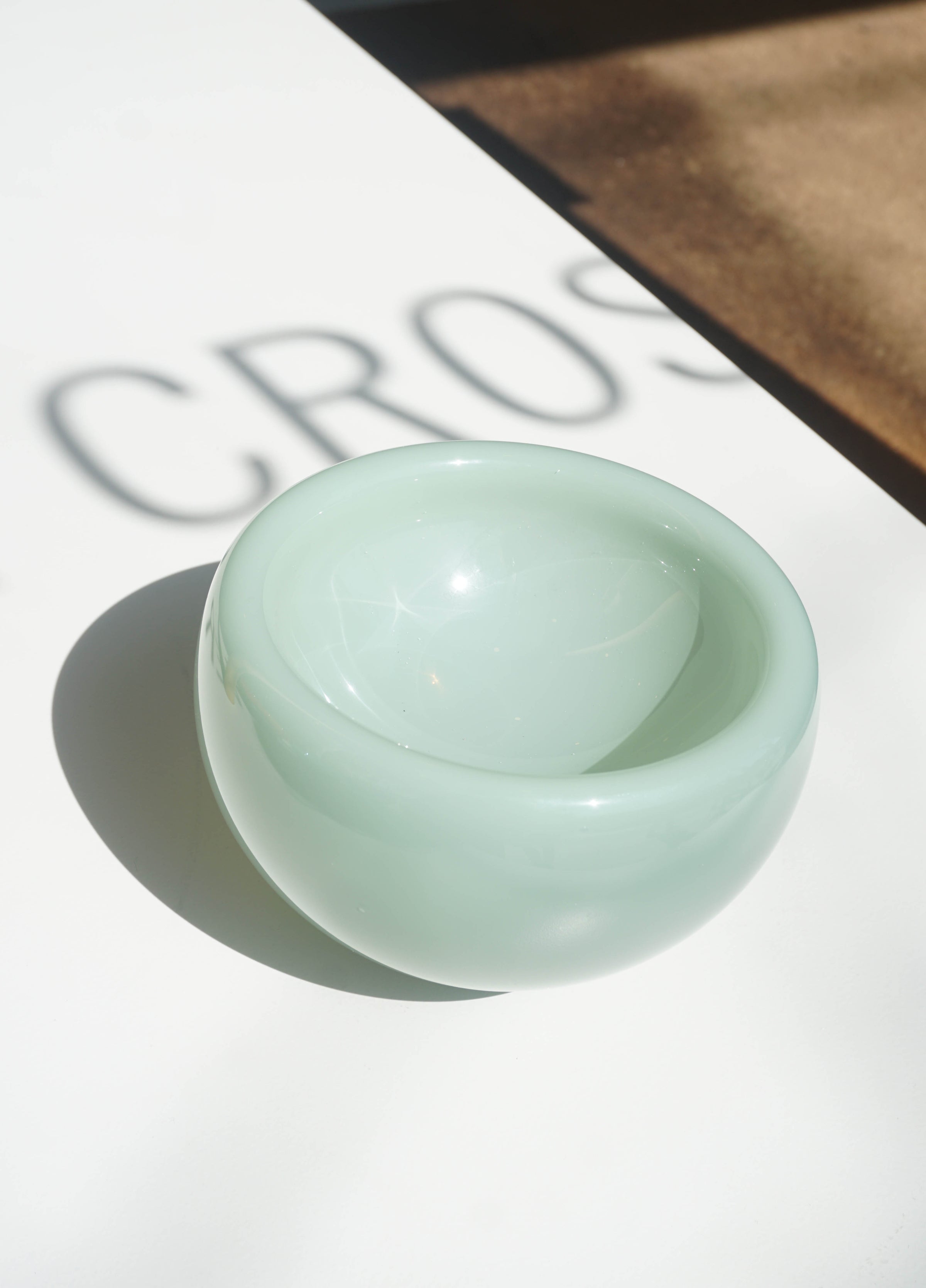 Large Glass Bowl (Sage)