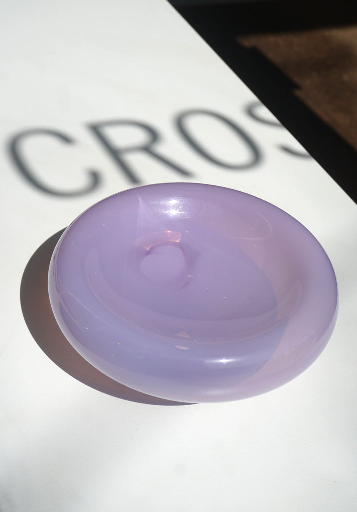 Large Glass Bowl (Light Purple)