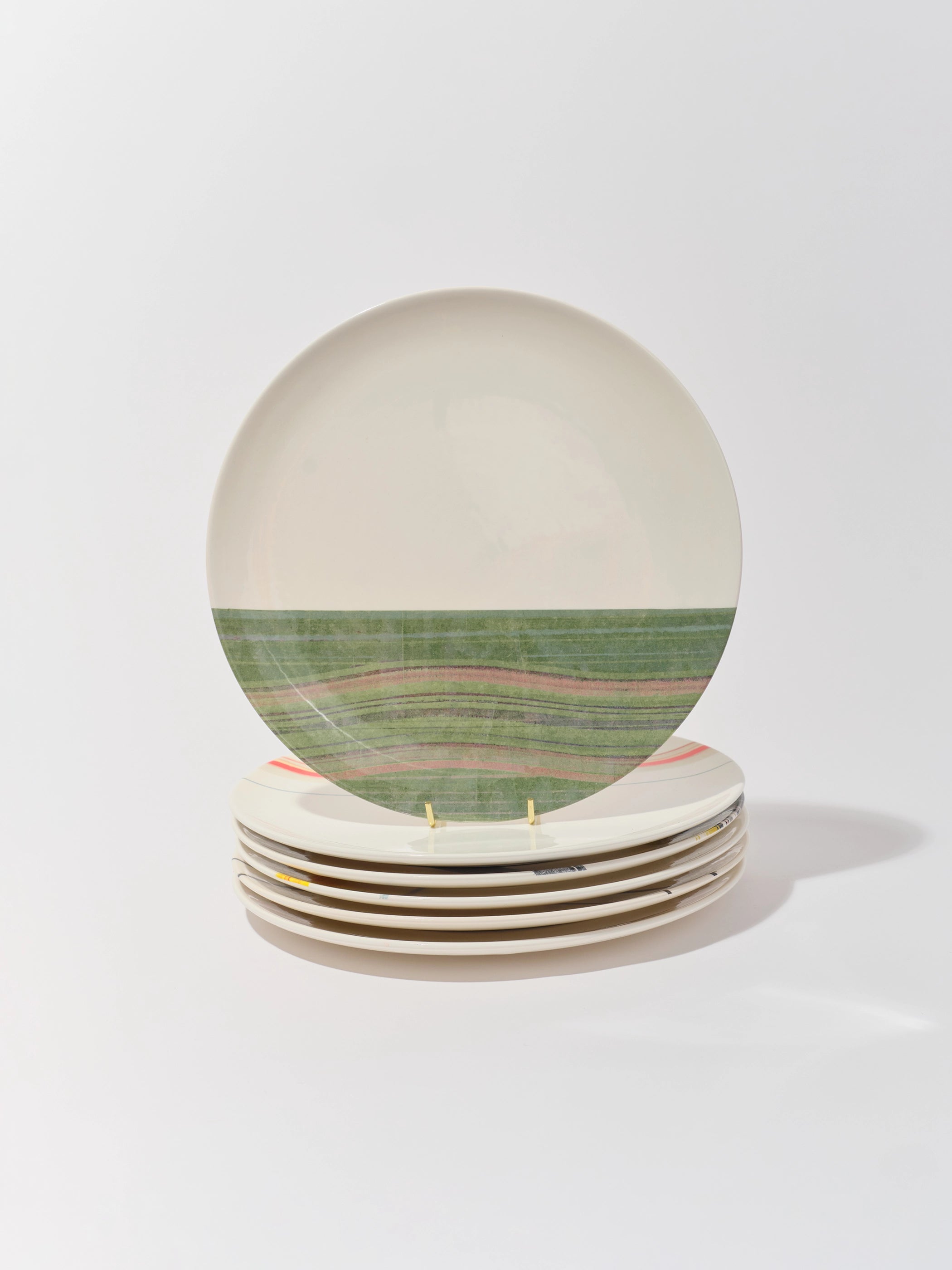 Horizon Dinner Plates by Vittore Frattini (Set of 6)