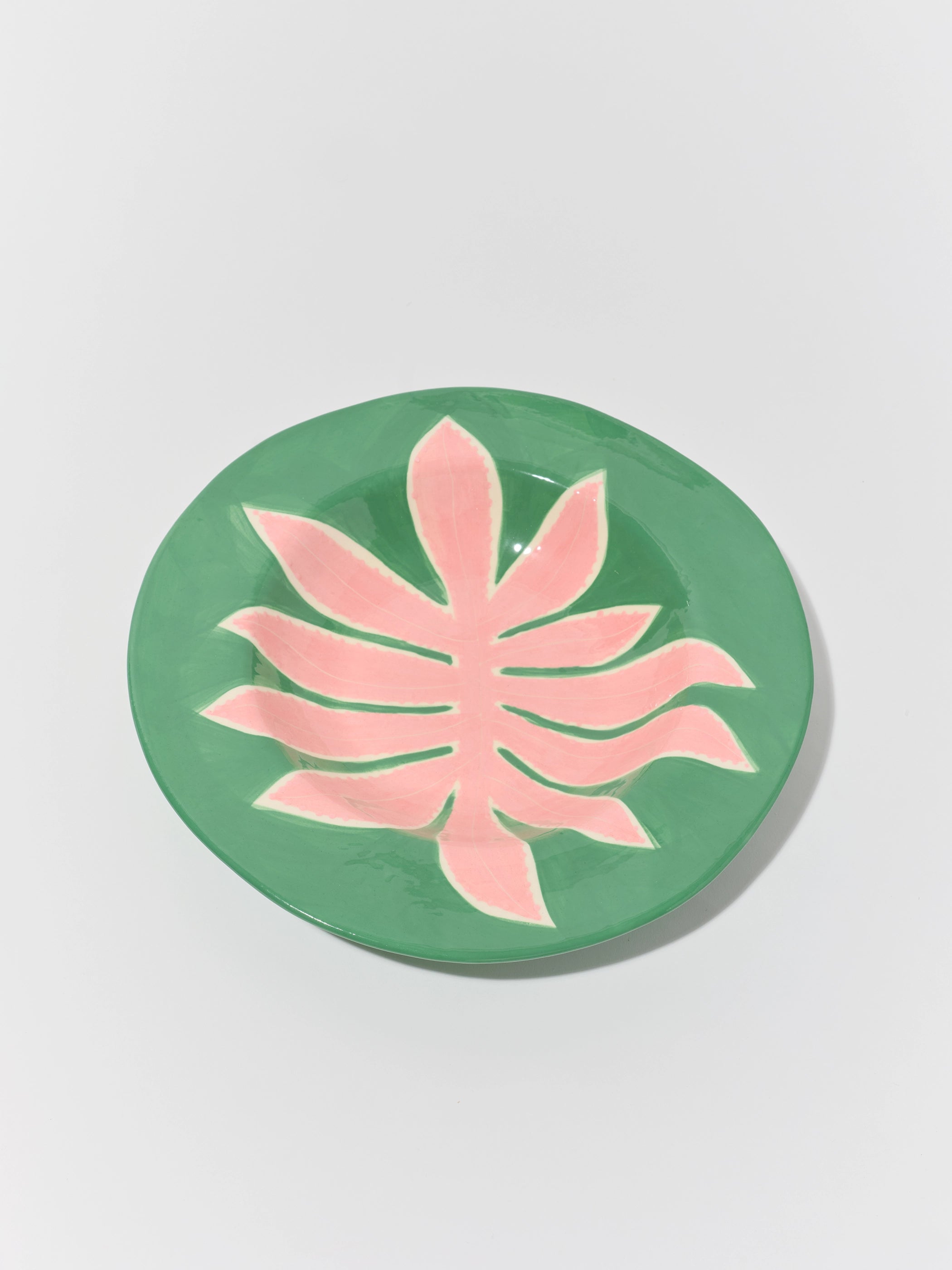Green Leaf Dinner Plate