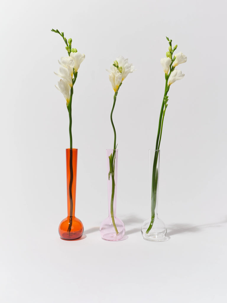 Margot Vase Trio (Pink/Amber/Clear)