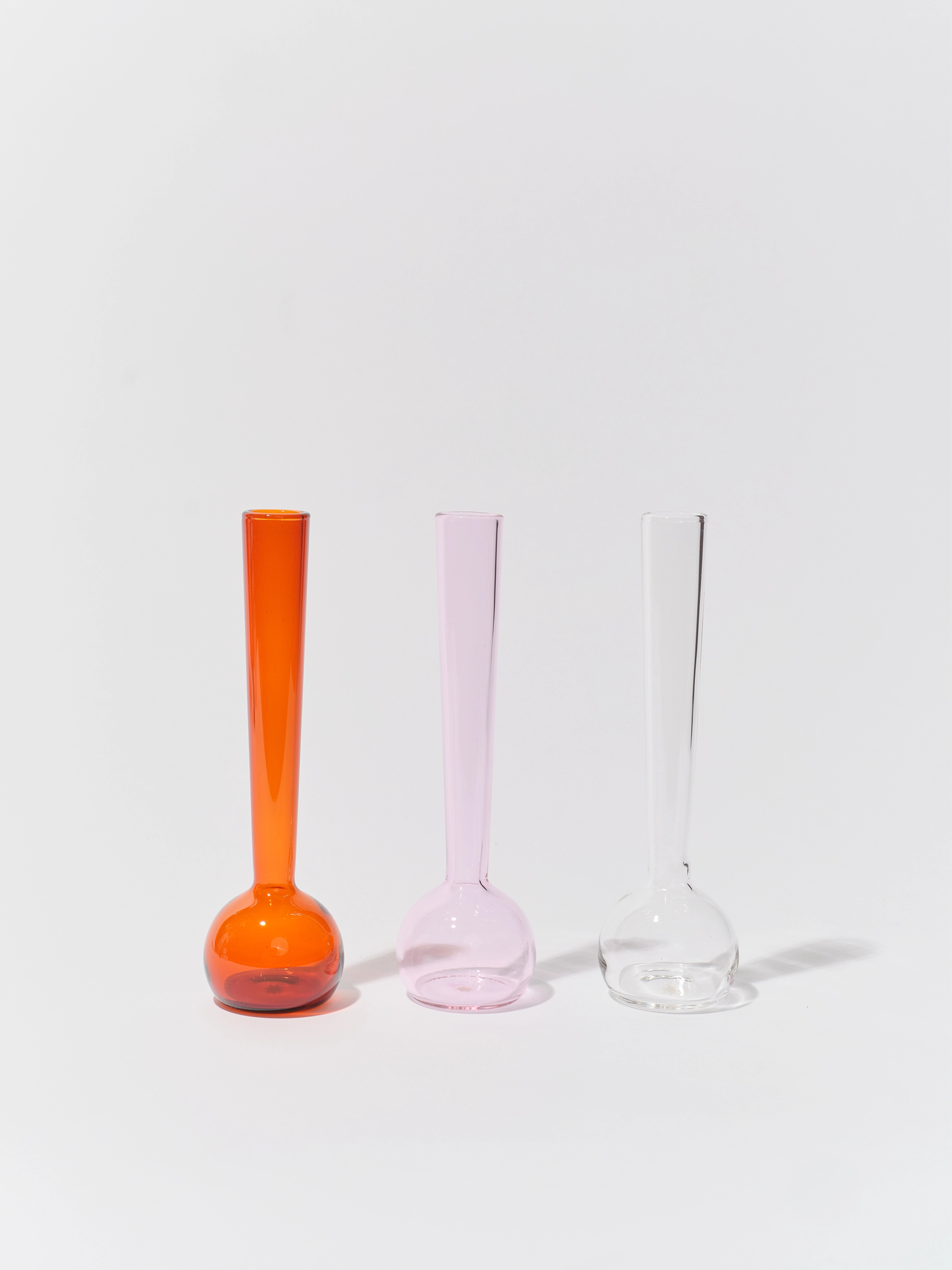 Margot Vase Trio (Pink/Amber/Clear)