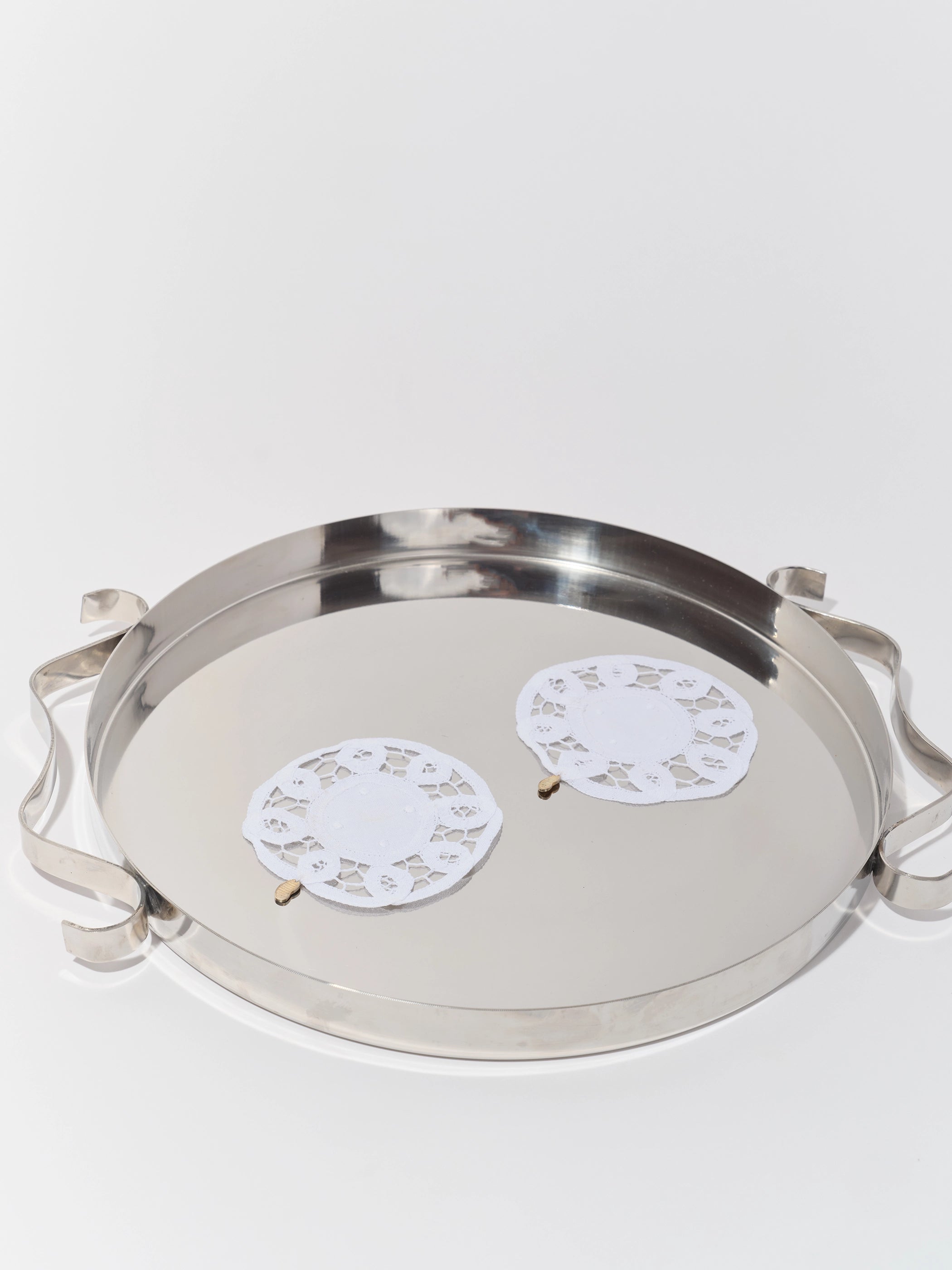 Lace Coaster (Sterling Silver Bean)