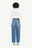 Blue Button Barrel Leg Jeans