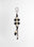 Beaded Key Ring (Black/White)