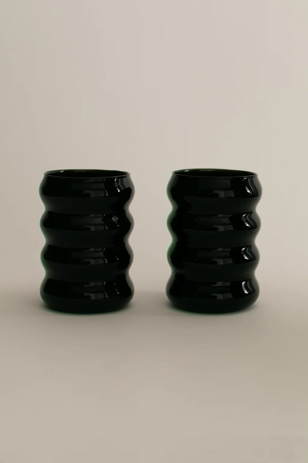 Opaque Ripple Cup Set (Onyx)