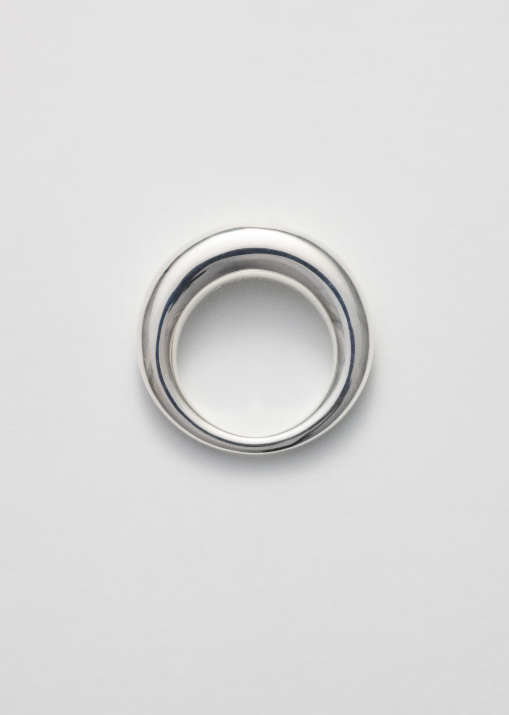 Snake Ring Thick (Polished Silver)