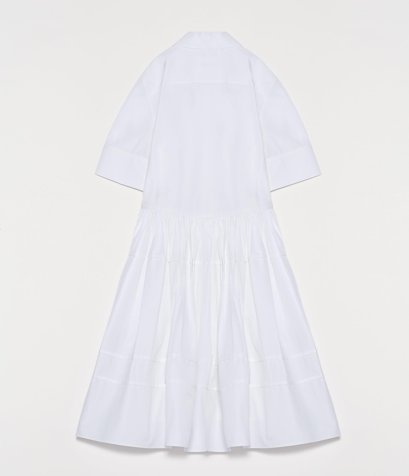 Heavy Cotton Poplin Dress (White)