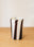 Murano Glass Cup (Vertical Black/White Stripes)