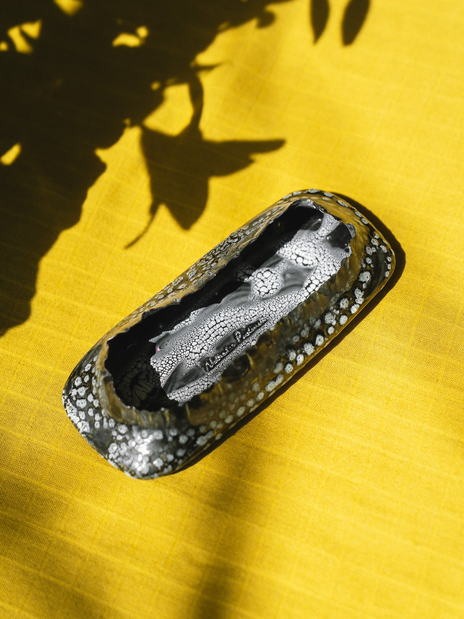 Ceramic decorative dish by Nathalee Paolinelli.