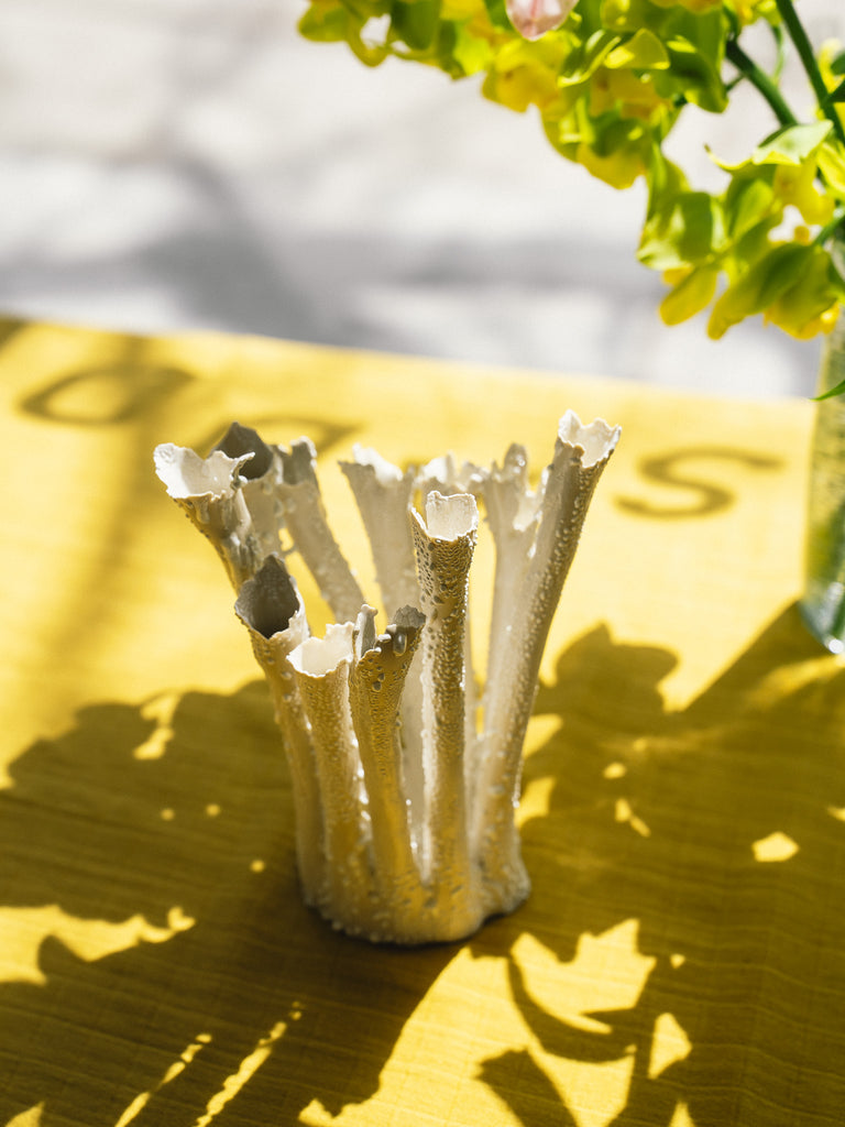 Coral Cluster 7 Tubes (White Lichen)