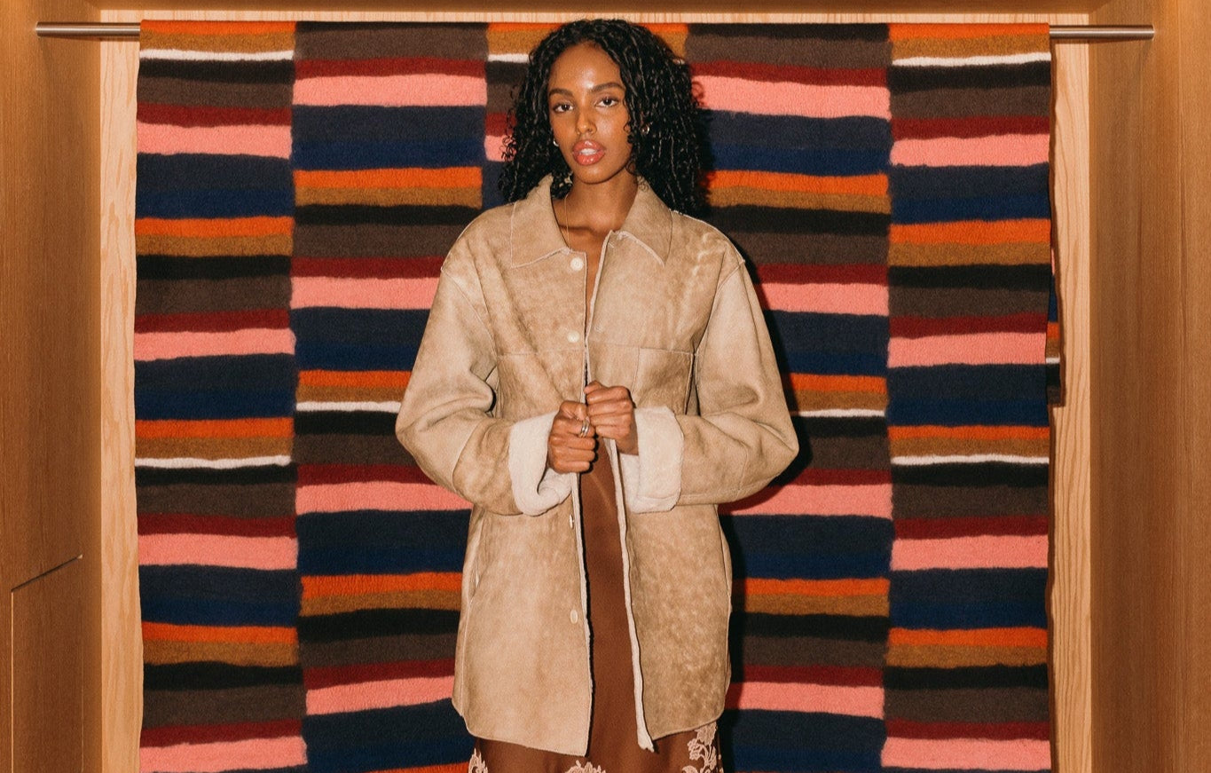 Merino Mouton Shirt Blouson