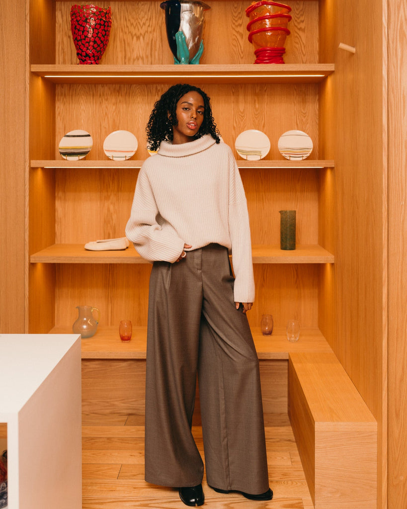 Tasmania Full Pants (Dark Taupe)