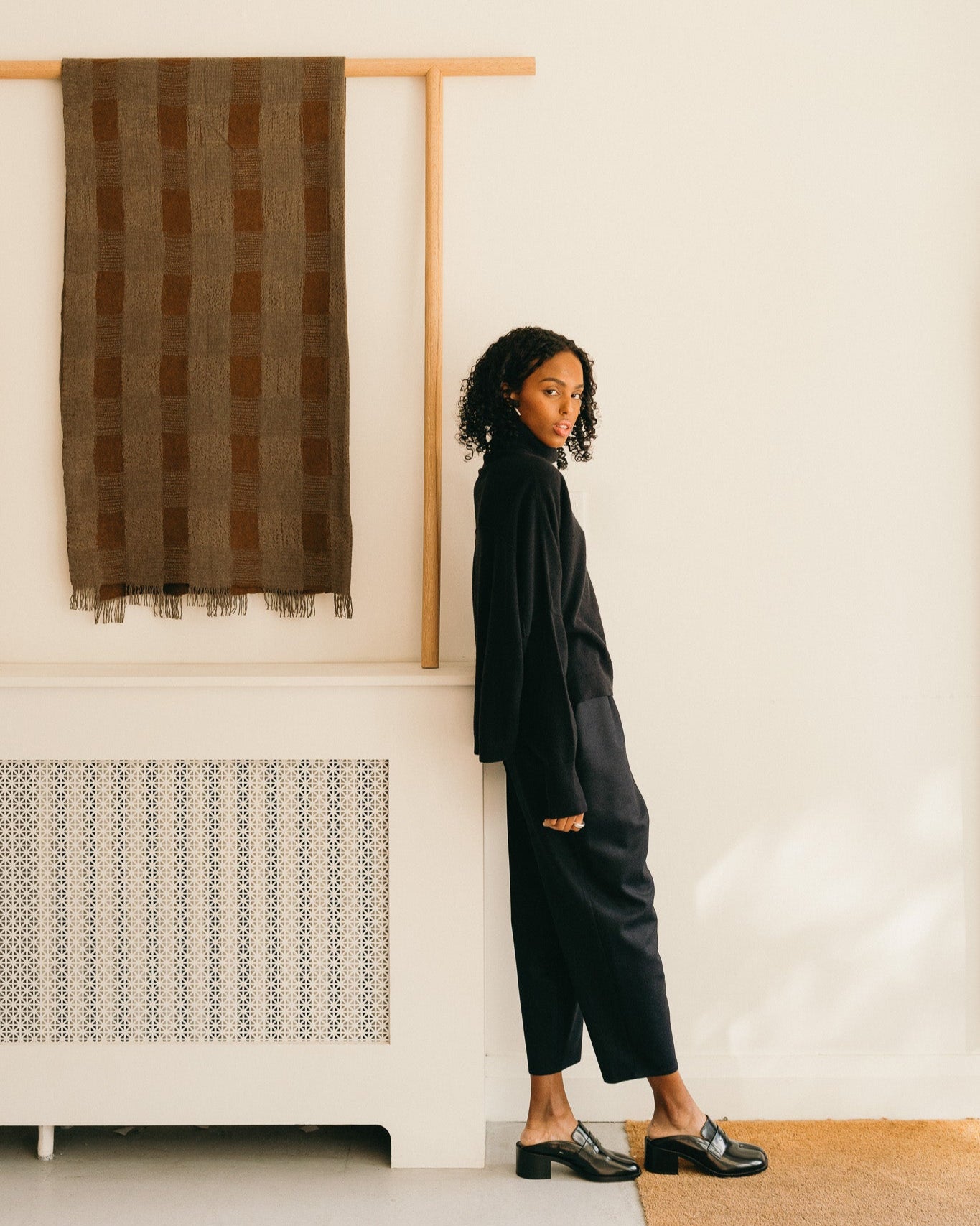 Flannel Carrot Pants (Midnight)