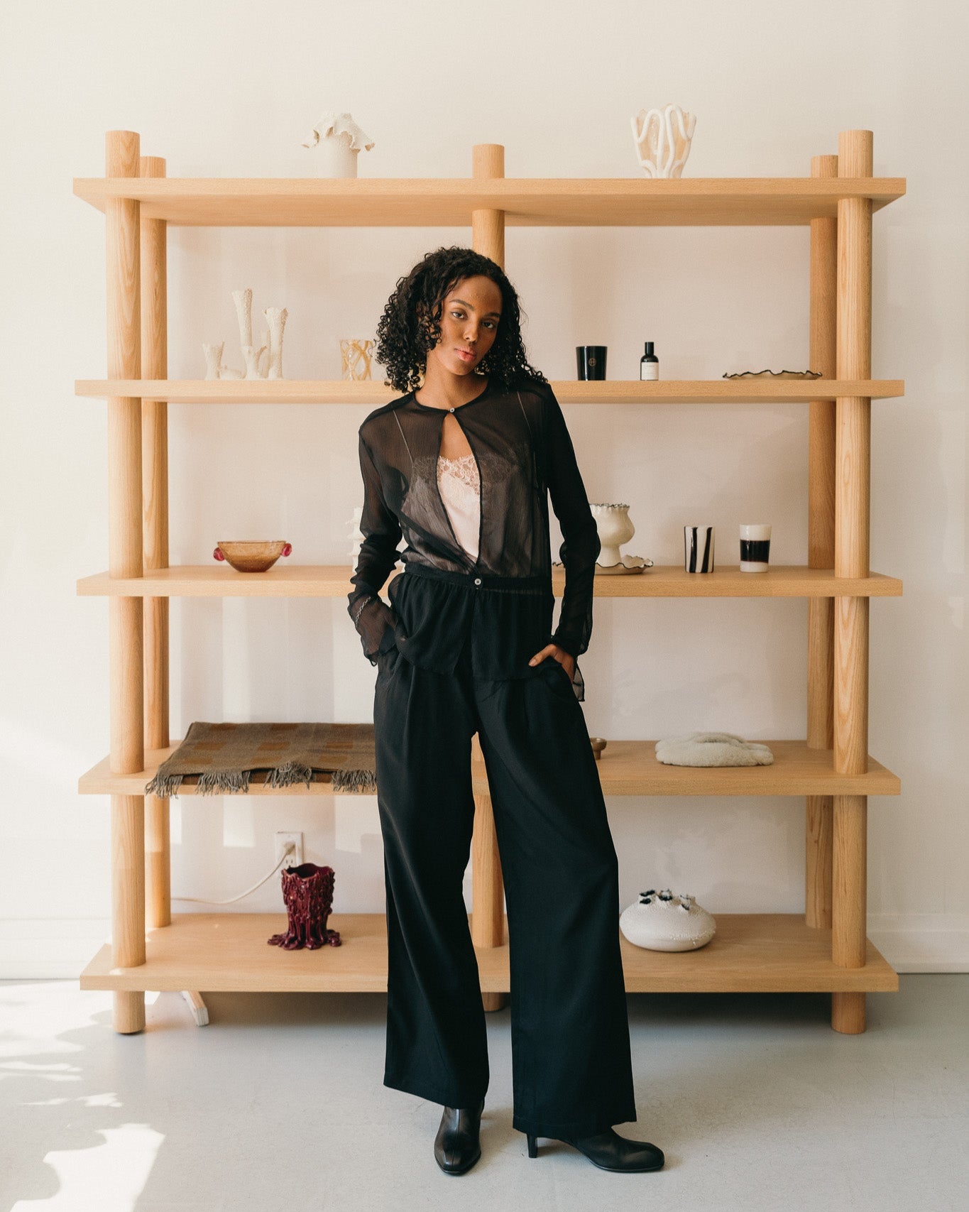 Waist Blouse (Black)