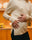 Crew-Neck Wool Silk Knit (Champagne)