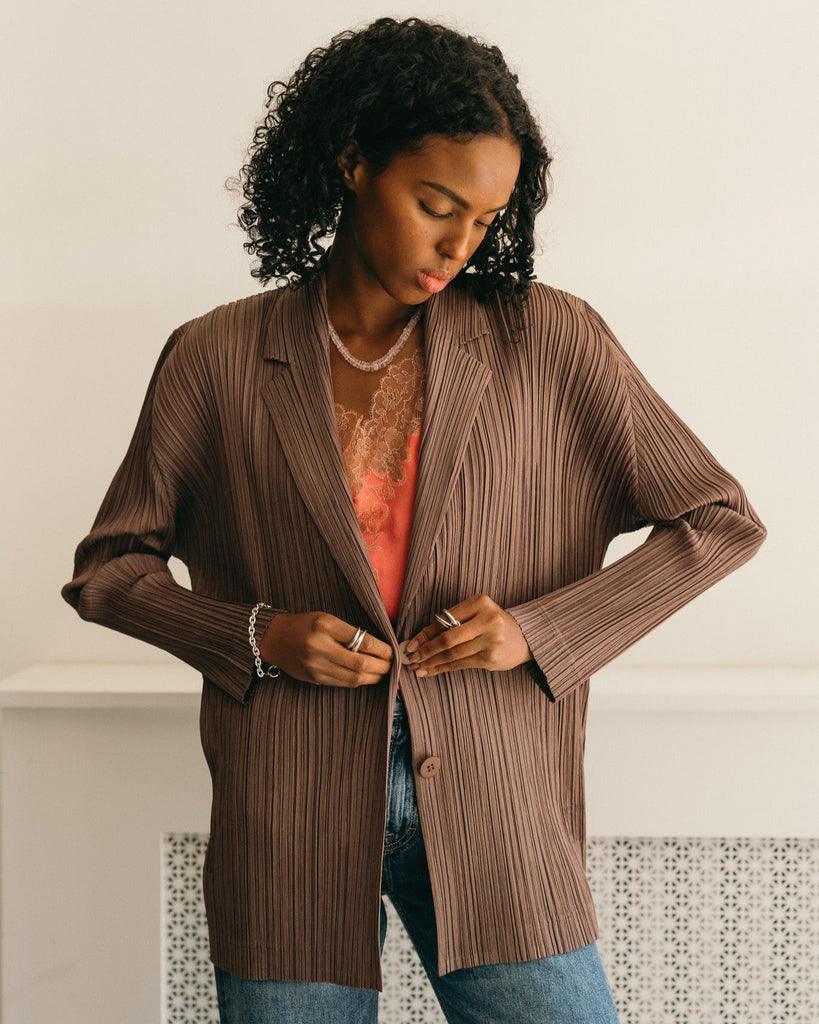 Pleated Blazer from PLEATS PLEASE.