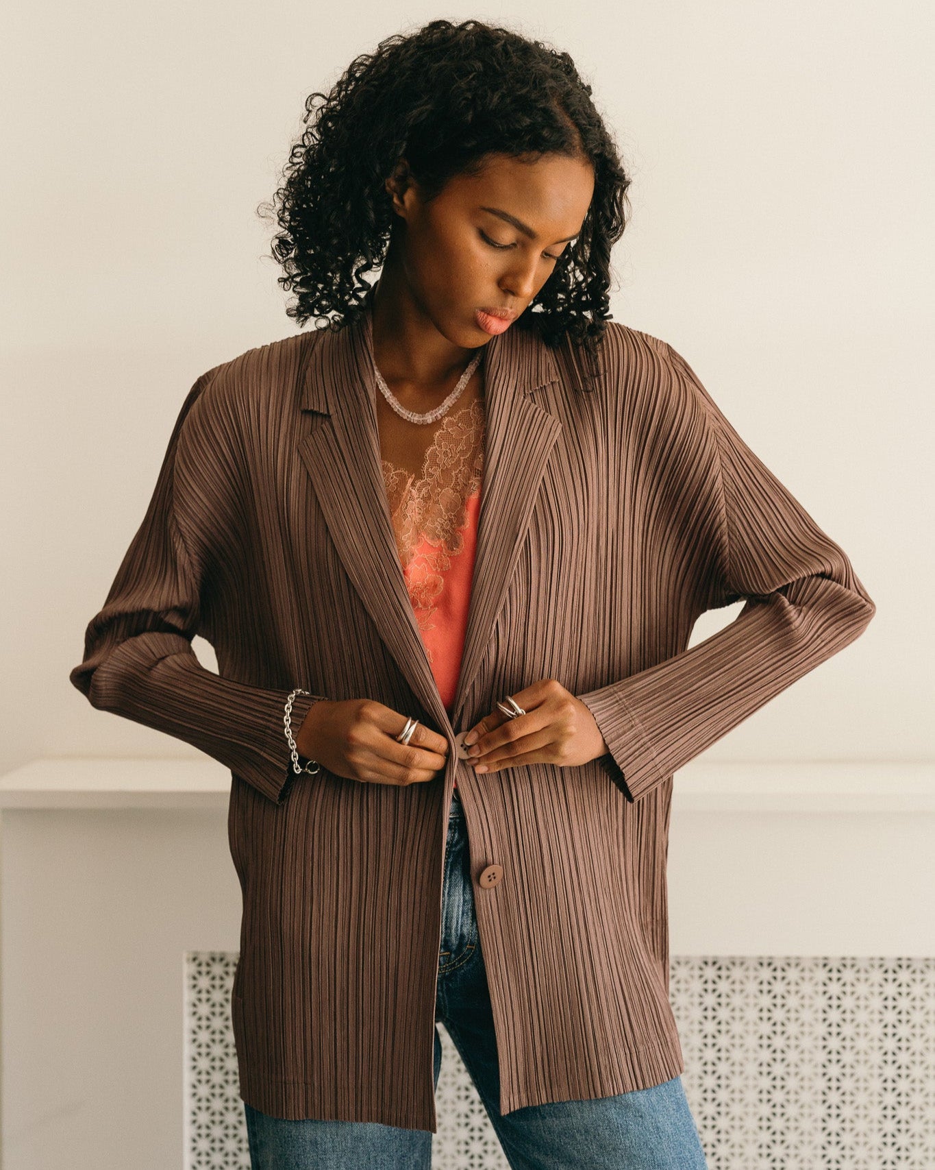 Pleated Blazer from PLEATS PLEASE.