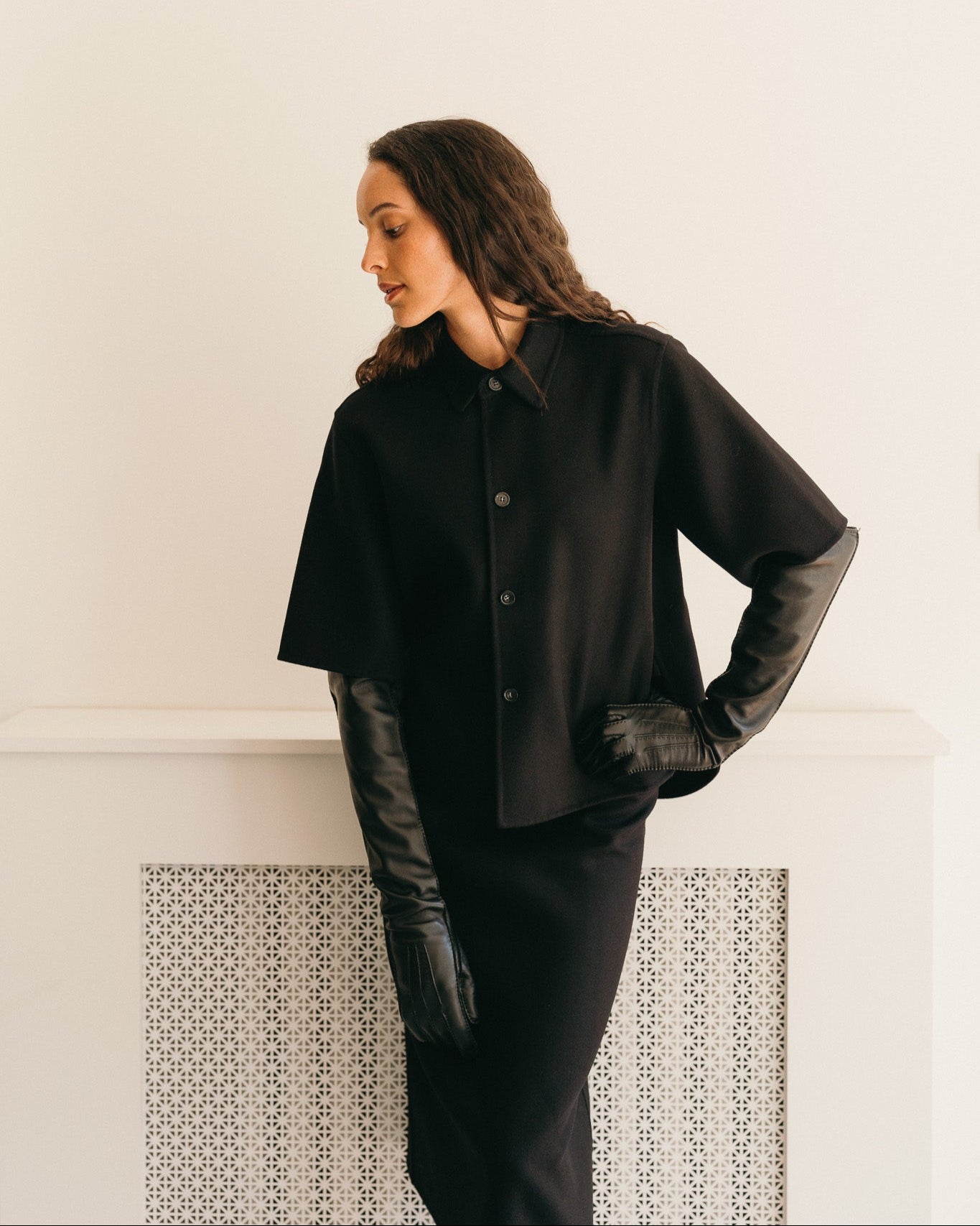 Bardi Shirt Style Jacket (Black)