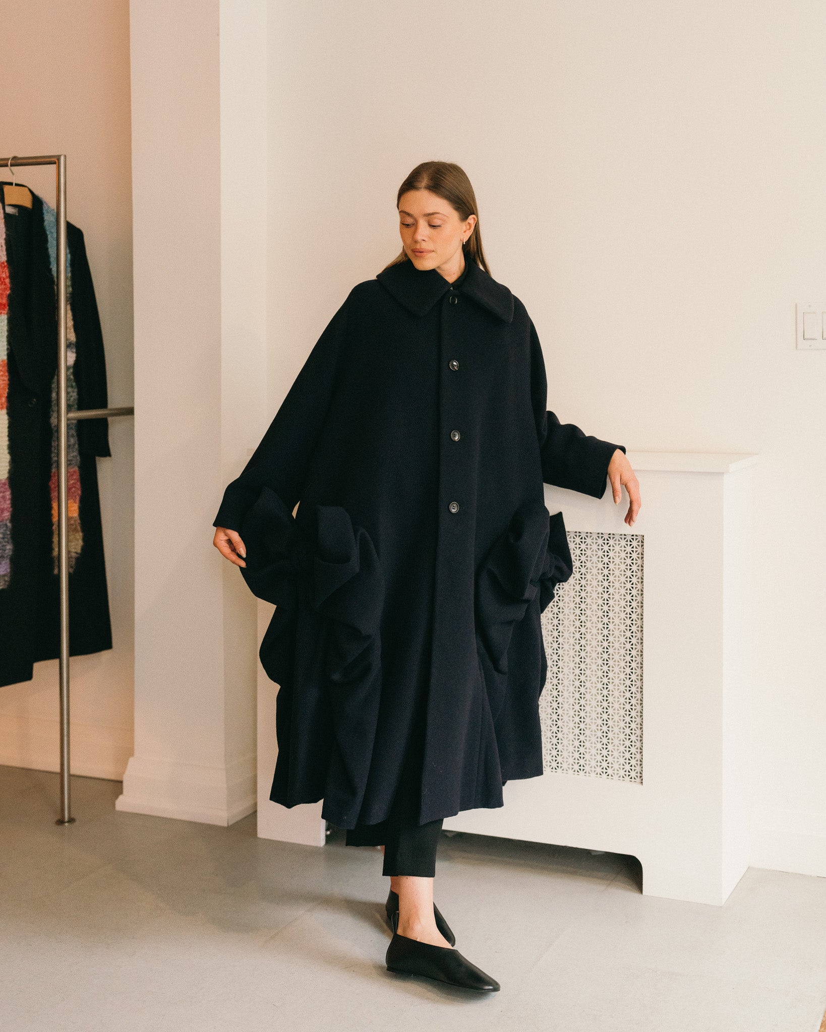 Long Bow Coat (Navy)