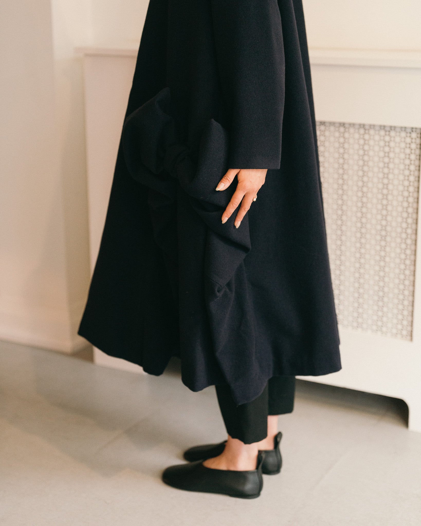 Long Bow Coat (Navy)