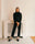 Tapered Wool Pants (Black)
