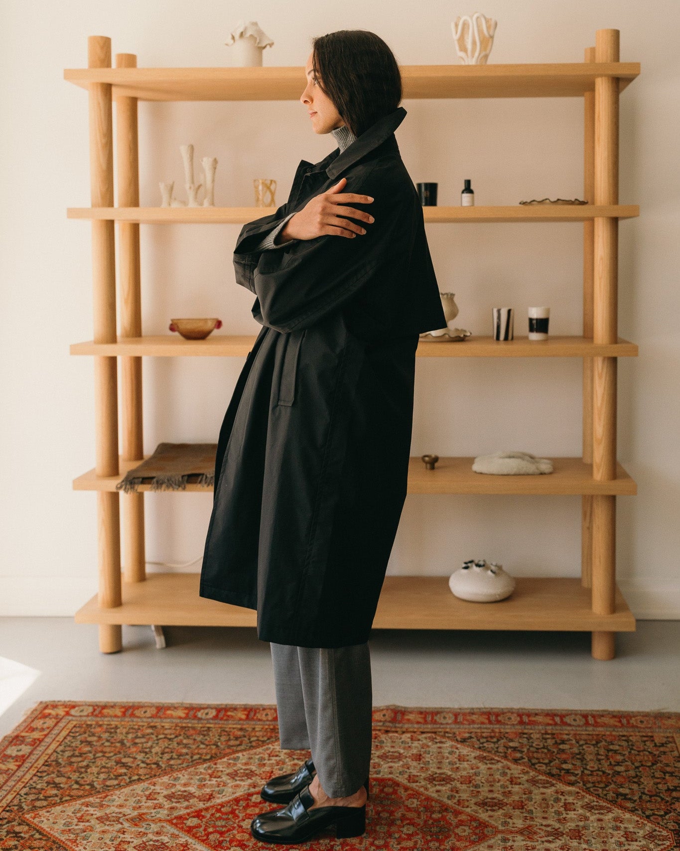 Curtis Trench Coat (Black)