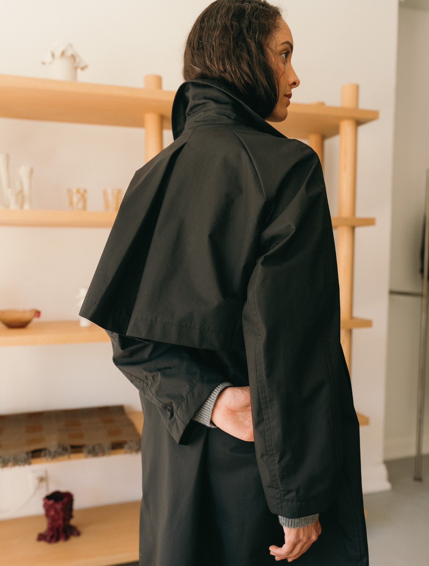 Curtis Trench Coat (Black)