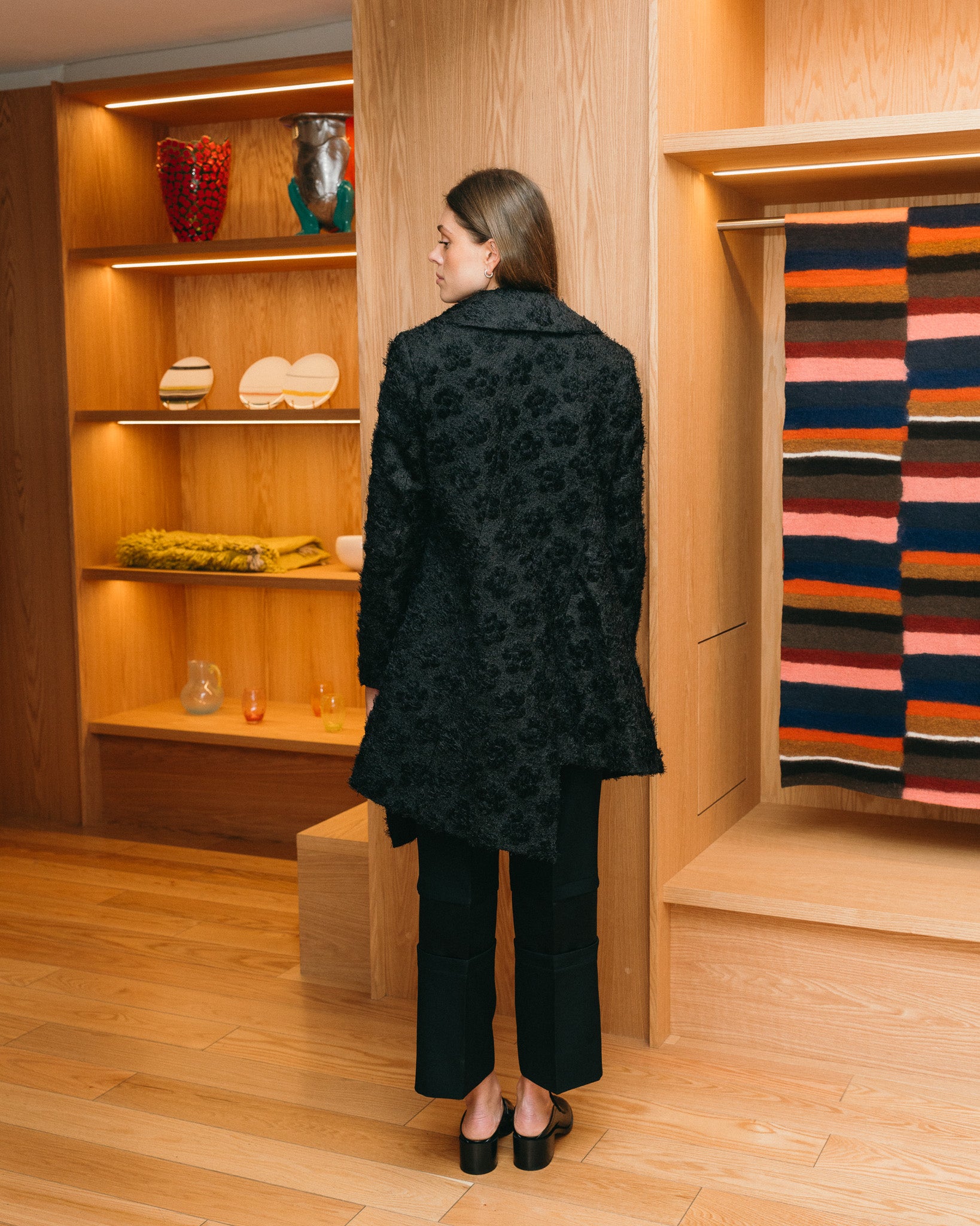 Textured Coat (Black)