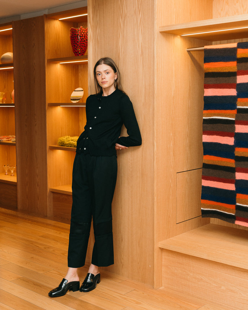 Double Collar Cardigan by COMME DES GARCONS.