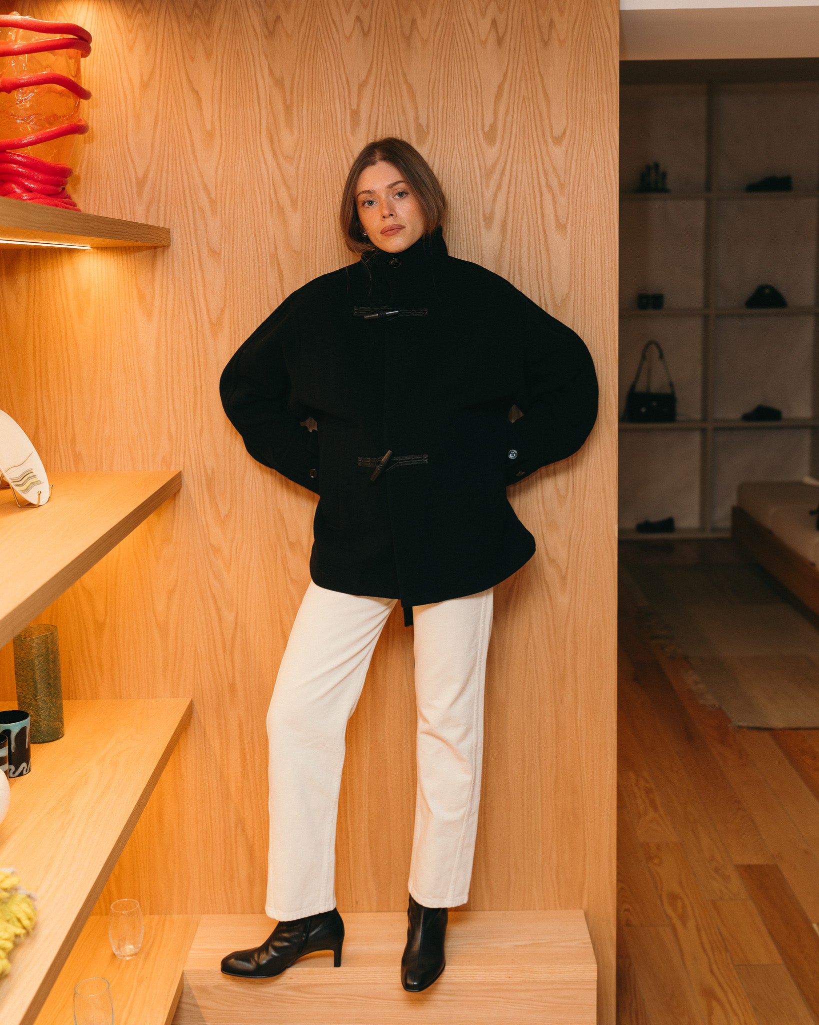 Short Duffle Coat (Black)