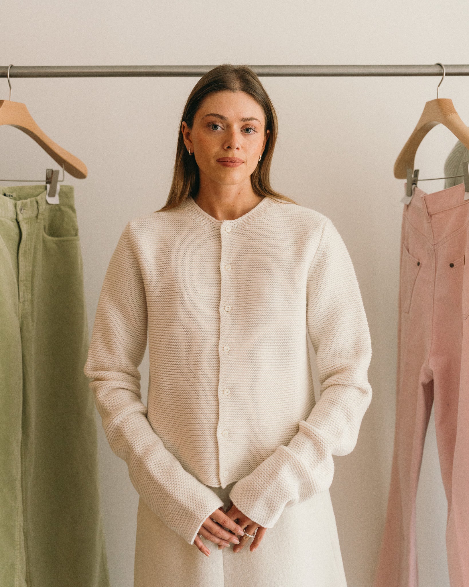 Links Cardigan (White)