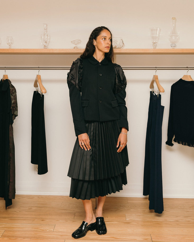 Tiered Pleated Skirt from COMME DES GARCONS.