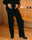 Chenille Palazzo Pant (Black)