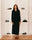 Pleated Long Skirt (Black)