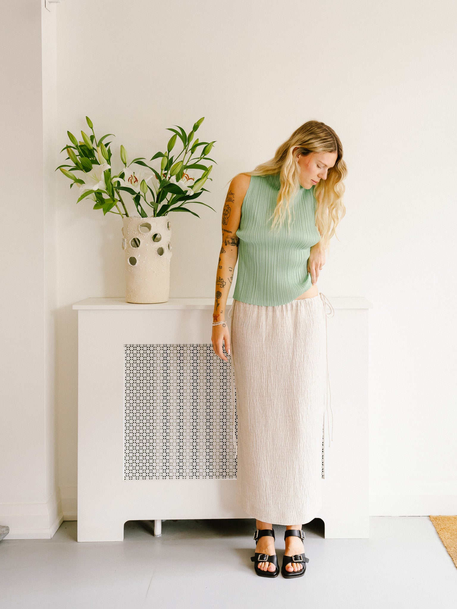 Mock Neck Tank (Mint)