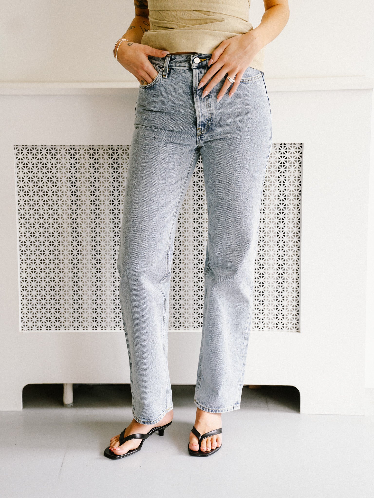 Classic Cut Denim Full Length (Cool Blue)