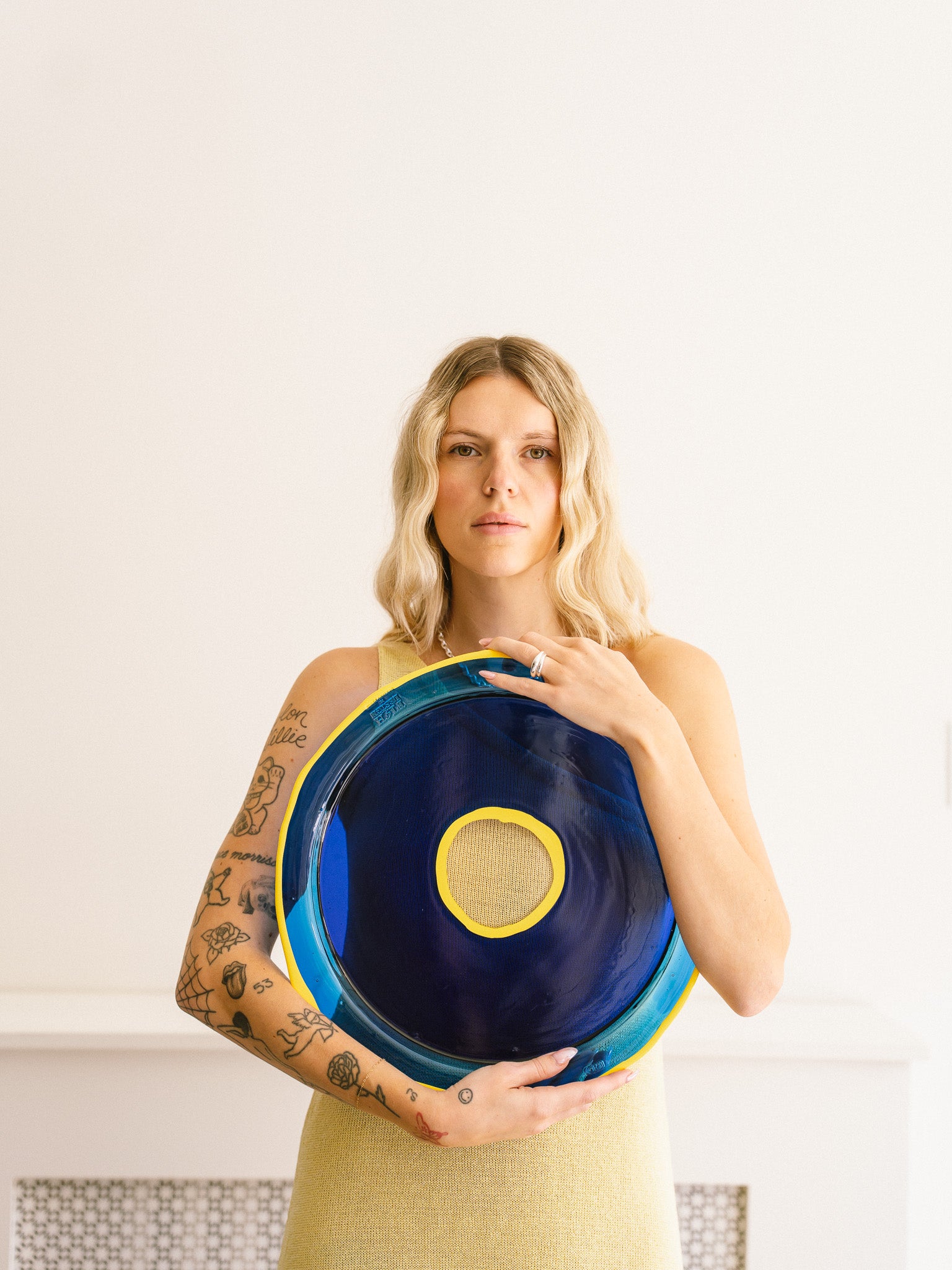 Serving Tray (Blue/Yellow)