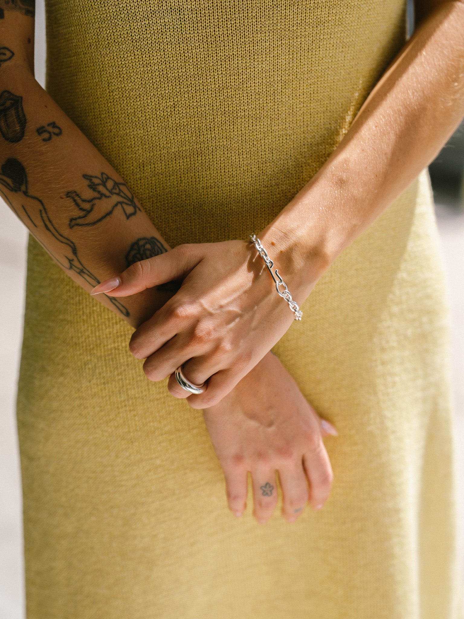 Standard Bracelet Thin (Polished Silver)