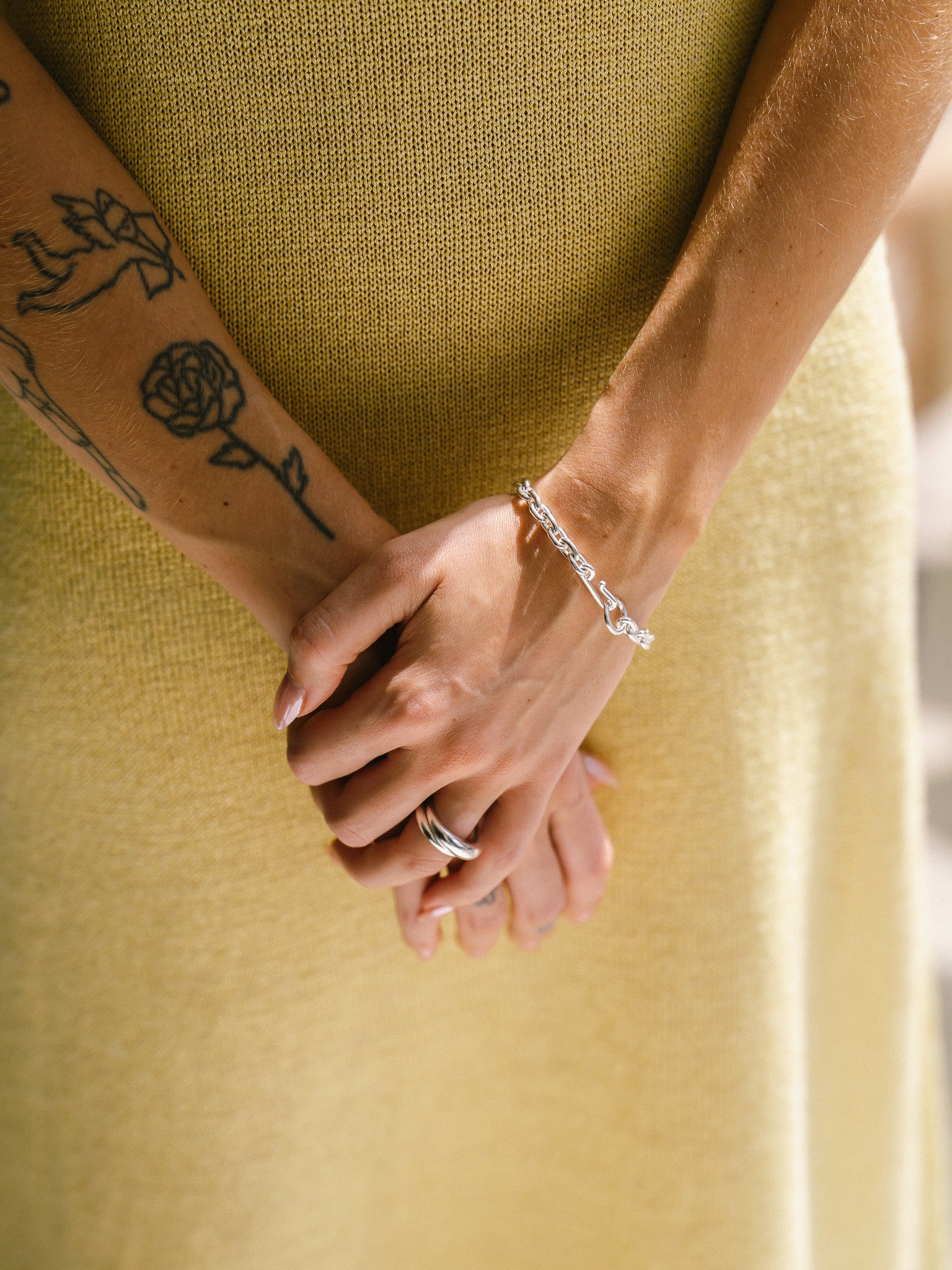 Standard Bracelet Thin (Polished Silver)