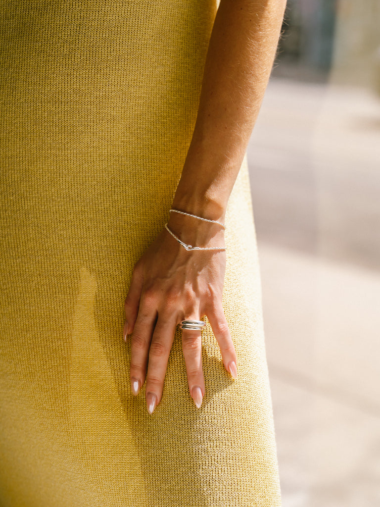 Snake Ring Thin (Polished Silver)