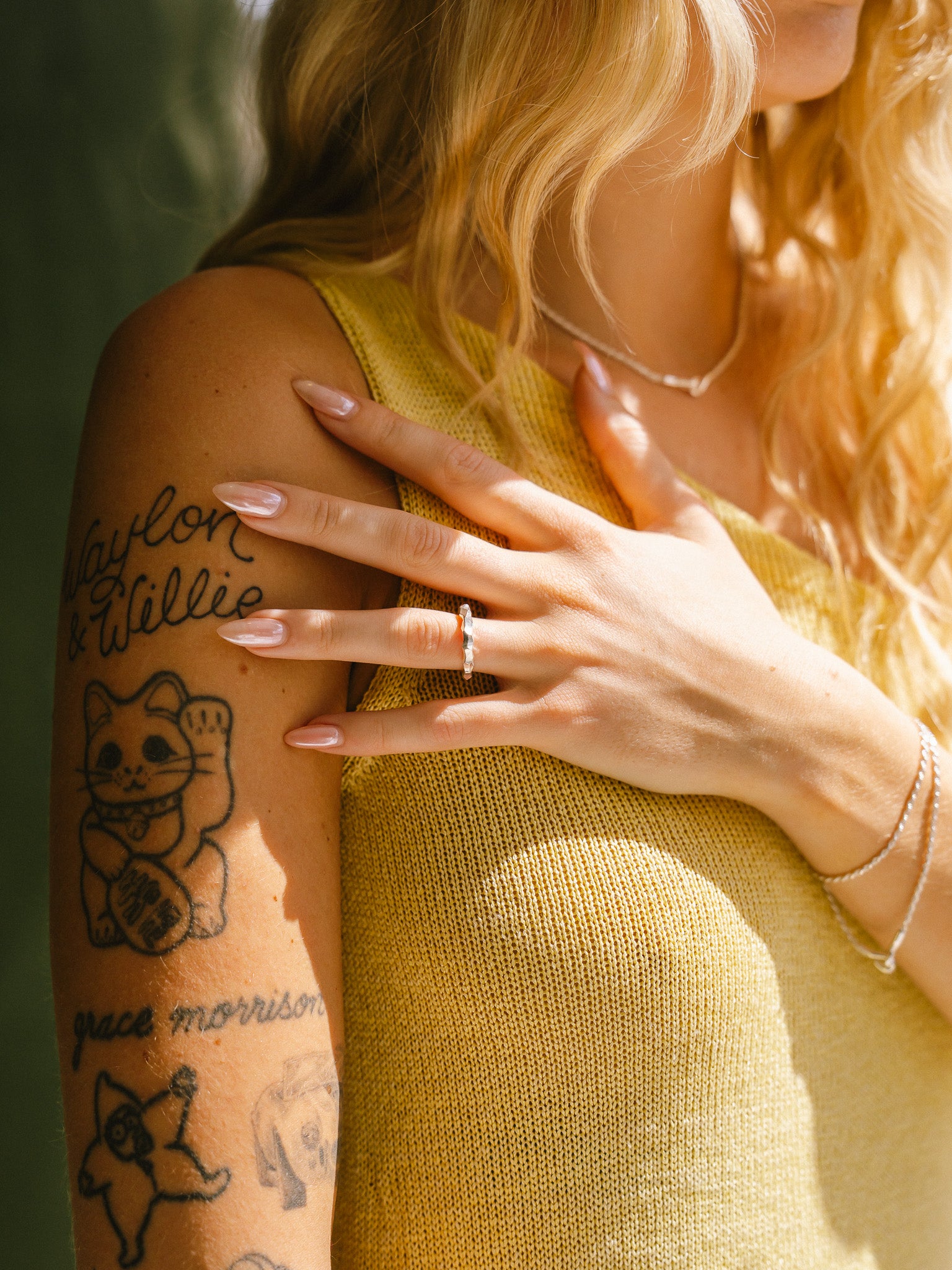 Snake Ring Thin (Carved Silver)