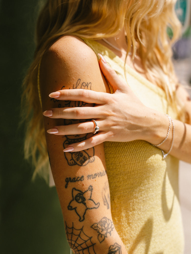 Pearl Ring One (Polished Silver)